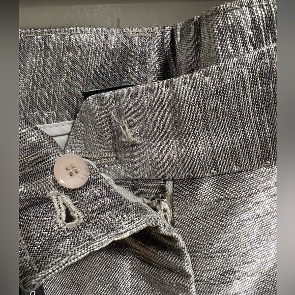 DOLCE & GABBANA METALLIC TROUSER PANT W/PIN STRIPE - EU size 40 - Picture 8 of 16